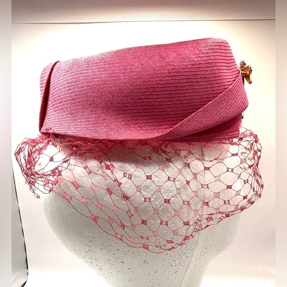 Vintage 1950s/1960s Halo Birdcage Fascinator Hat - Picture 3 of 10